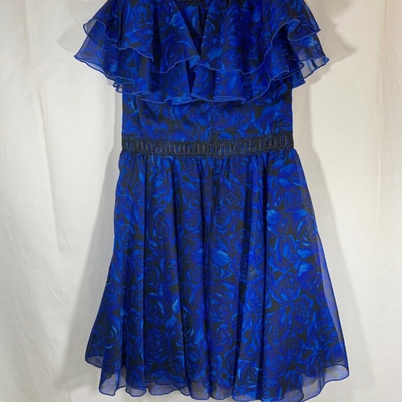 NEW $278‎ Tadashi Shoji Kids McKenzie Floral Chiffon Dress [Girls SZ 6 ] - Picture 5 of 8